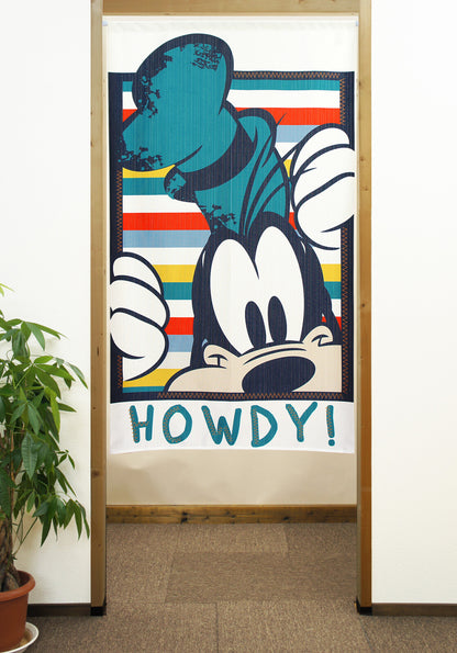 Disney HOWDY Goofy Door Curtain Made in Japan