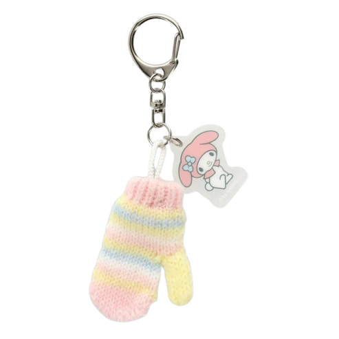 Sanrio Miniature Knit Hat and Mittens Keychain Set