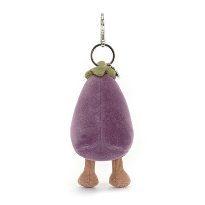 Vivacious Vegetable Aubergine Bag Charm