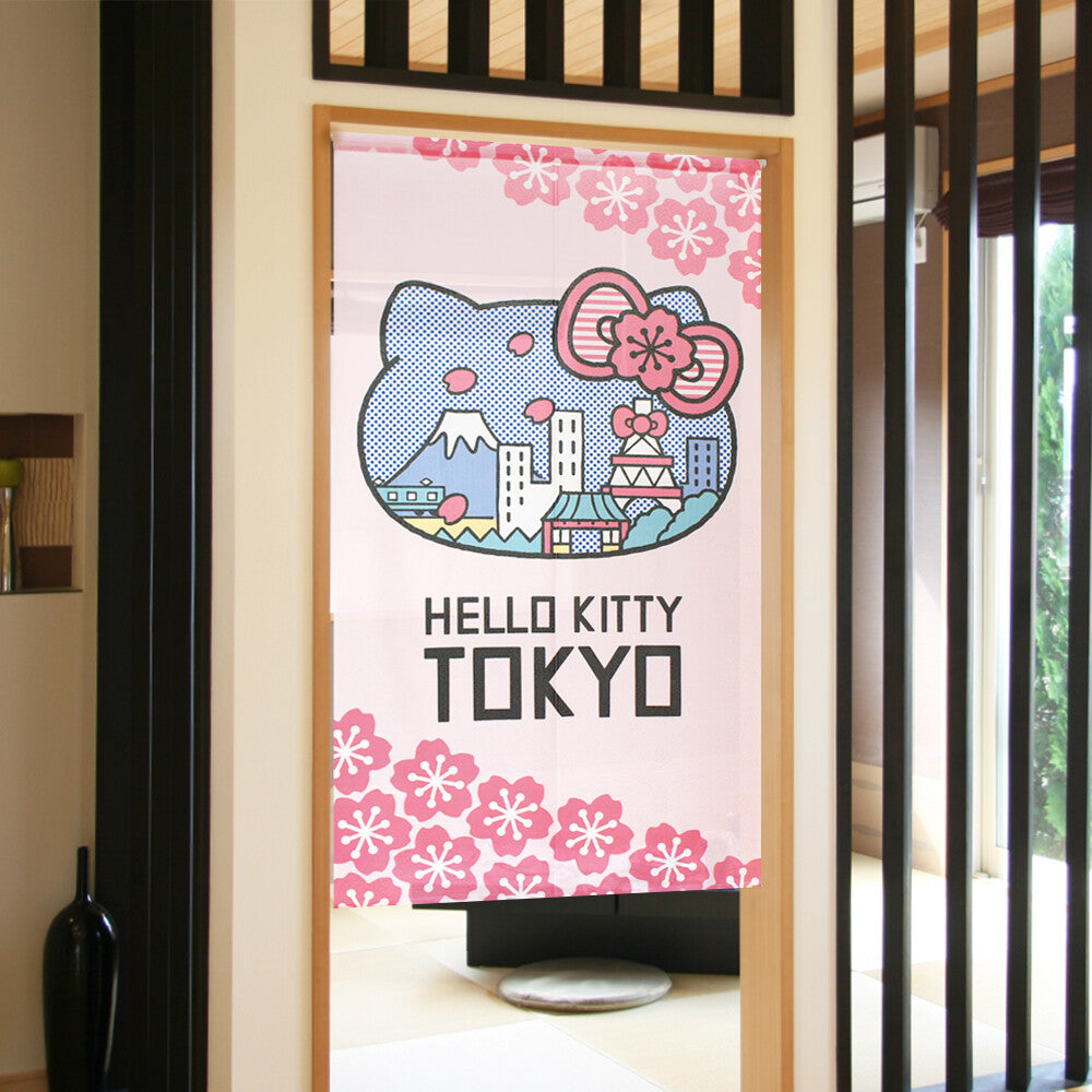 Sanrio "Hello Kitty TOKYO" Door Curtain Made in Japan