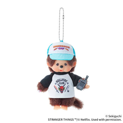 Monchhichi x Stranger Things Collaboration Limited Edition Plush Keychain - Hellfire Club Boy & Eleven Girl Set