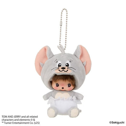 Tom and Jerry x Monchhichi Tuffy Bebichhichi Large Face SS Keychain