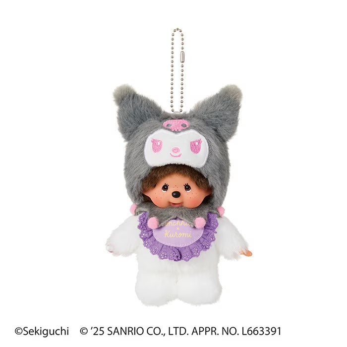 Monchhichi x Kuromi Keychain