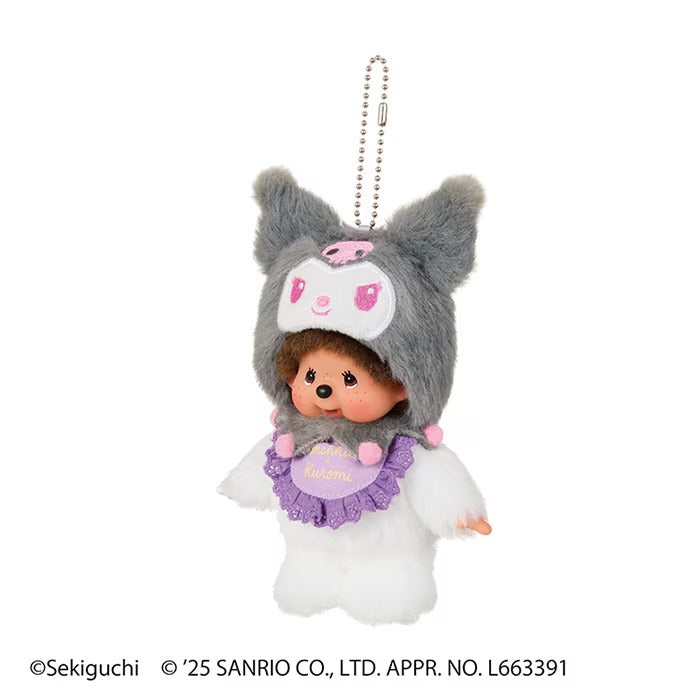 Monchhichi x Kuromi Keychain