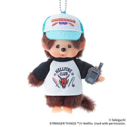 Monchhichi x Stranger Things Collaboration Limited Edition Plush Keychain - Hellfire Club Boy & Eleven Girl Set