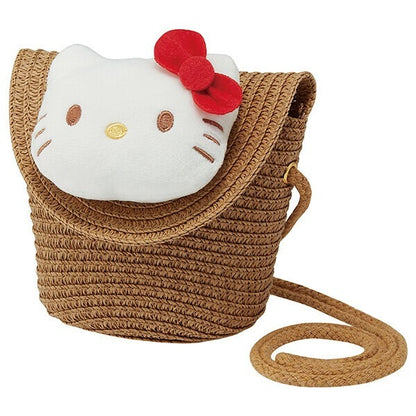 Sanrio Characters Straw Material Shoulder Bag