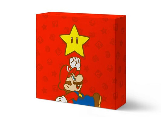 Super Mario Illuminated Canvas Art x Gift Box (Super Star)