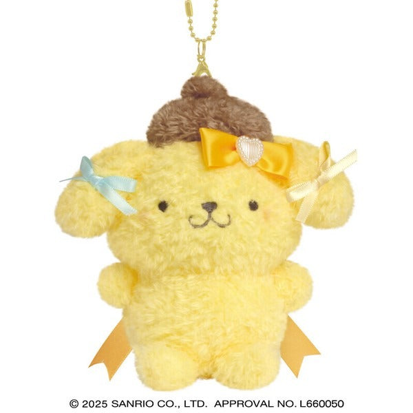 Sanrio Characters Plush Keychain Runrun Ribbon