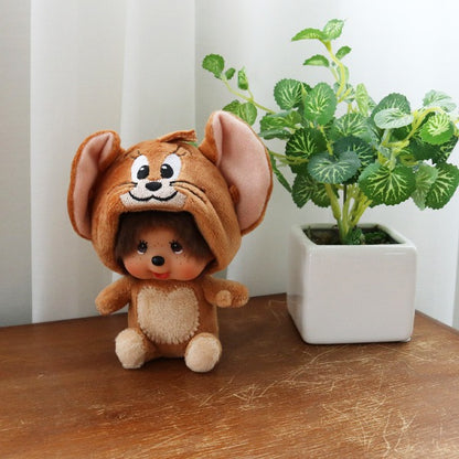 Tom and Jerry x Monchhichi Jerry Monchhichi Large Face SS Keychain