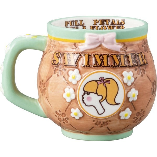 SWIMMER GIRL Relief Mug 2pcs