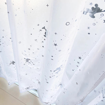 Disney Mickey Glitter Foil Print Curtains & Screens 4-Piece Set