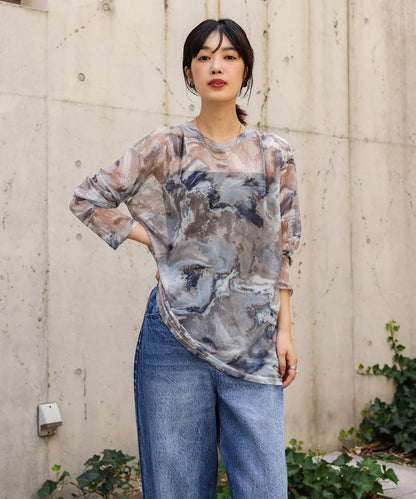 Bou Jeloud Nuanced Pattern Sheer Innerwear