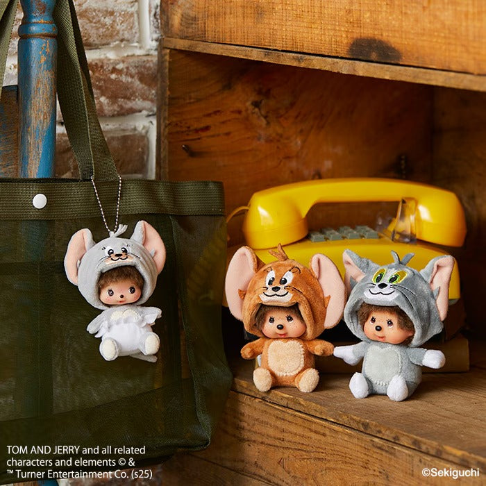 Tom and Jerry x Monchhichi Tuffy Bebichhichi Large Face SS Keychain