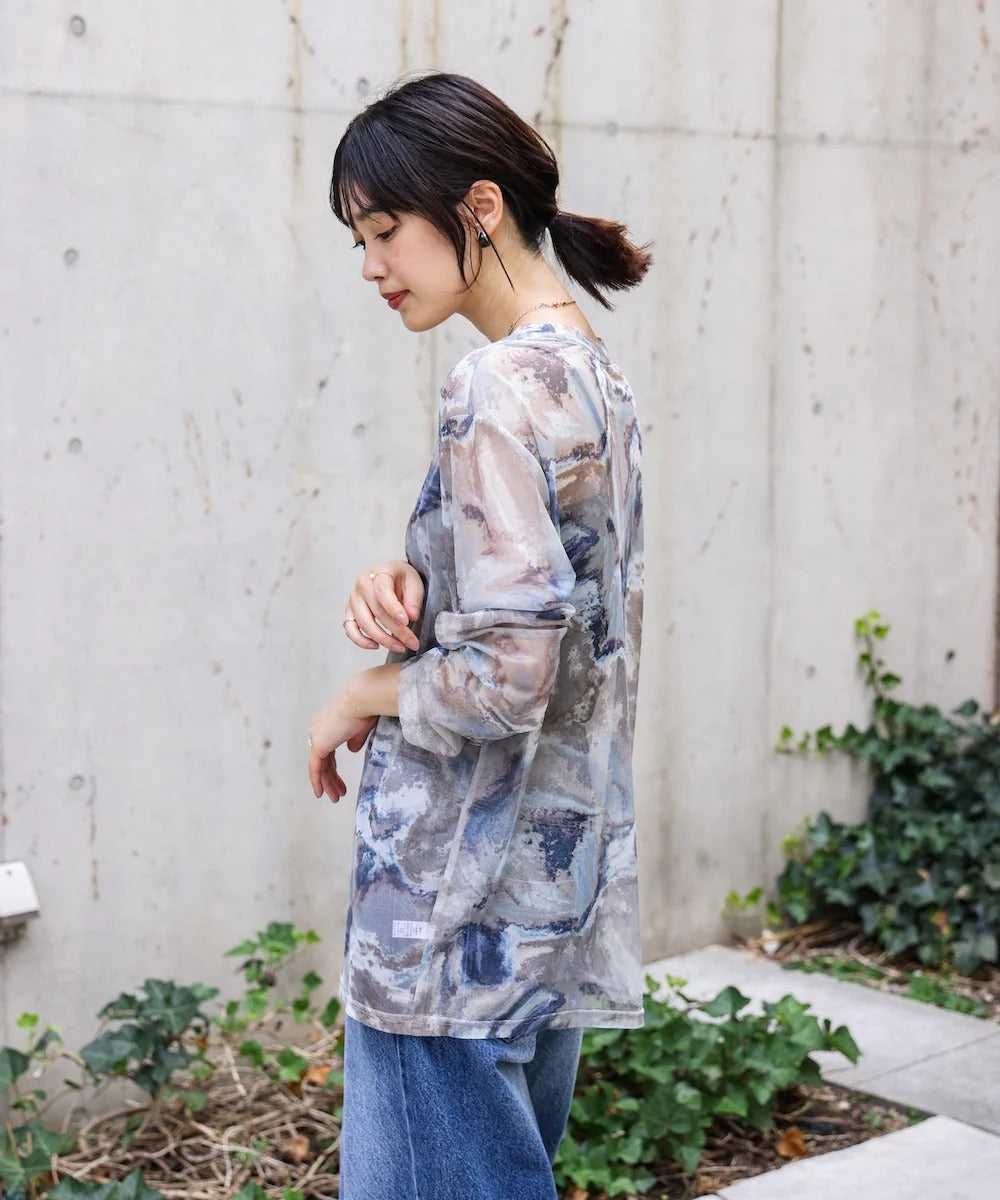 Bou Jeloud Nuanced Pattern Sheer Innerwear