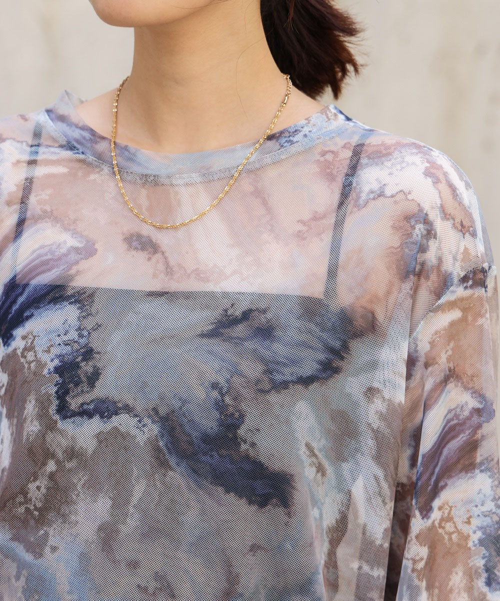 Bou Jeloud Nuanced Pattern Sheer Innerwear