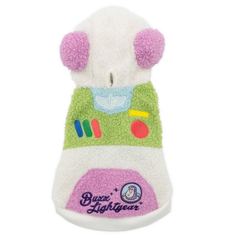 Disney Toy Story Buzz Fluffy Hoodie Dog Clothes