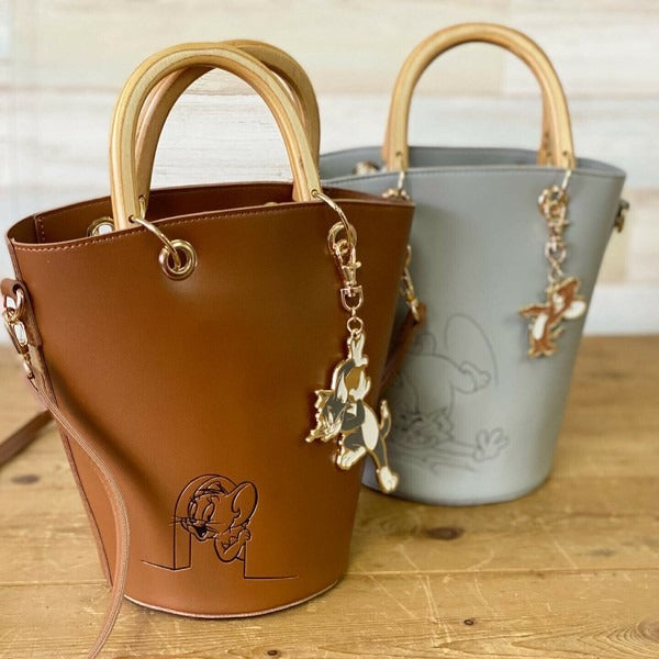 TOM and JERRY×Flapper charm shoulder bag