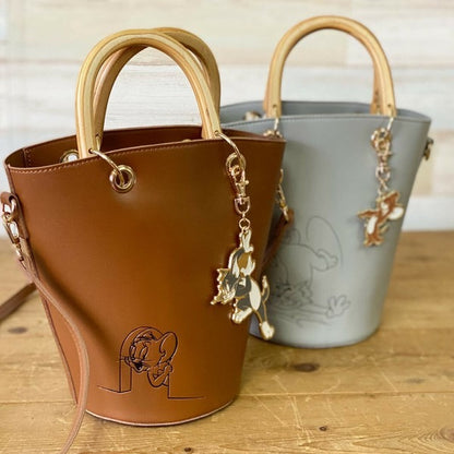 TOM and JERRY×Flapper charm shoulder bag