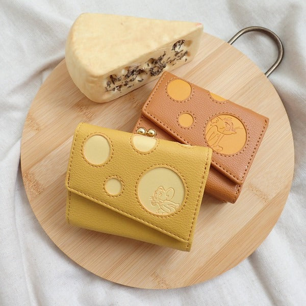 TOM and JERRY×Flapper Cheese Purse Mini Wallet with Holes