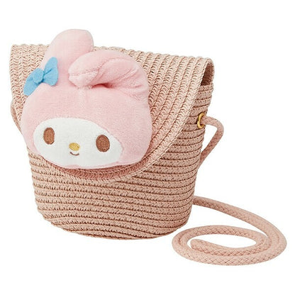 Sanrio Characters Straw Material Shoulder Bag