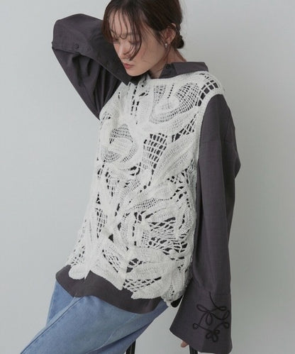 Mohair Crochet Tunic Vest