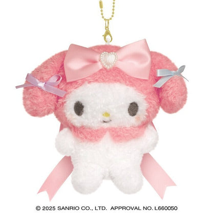 Sanrio Characters Plush Keychain Runrun Ribbon