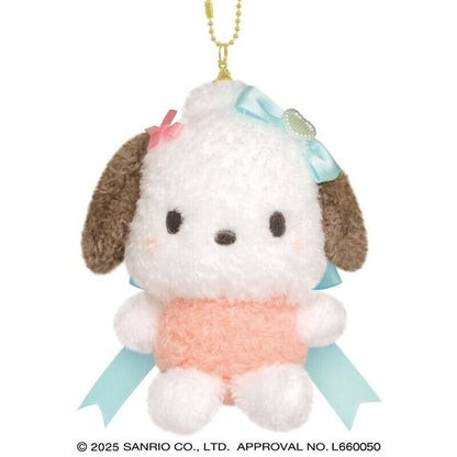 Sanrio Characters Plush Keychain Runrun Ribbon
