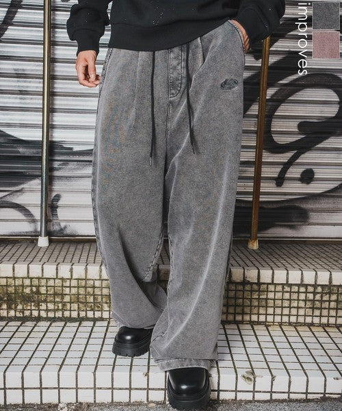SIDEWAYSTANCE Chemical Fleece Tuck Pants