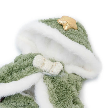 Dog Clothes Christmas Tree Poncho Costume