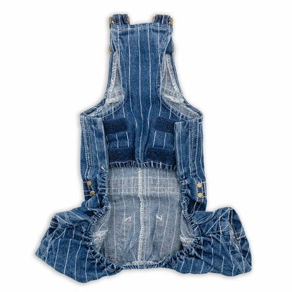 Lee Dog Clothes Fall Striped Overalls