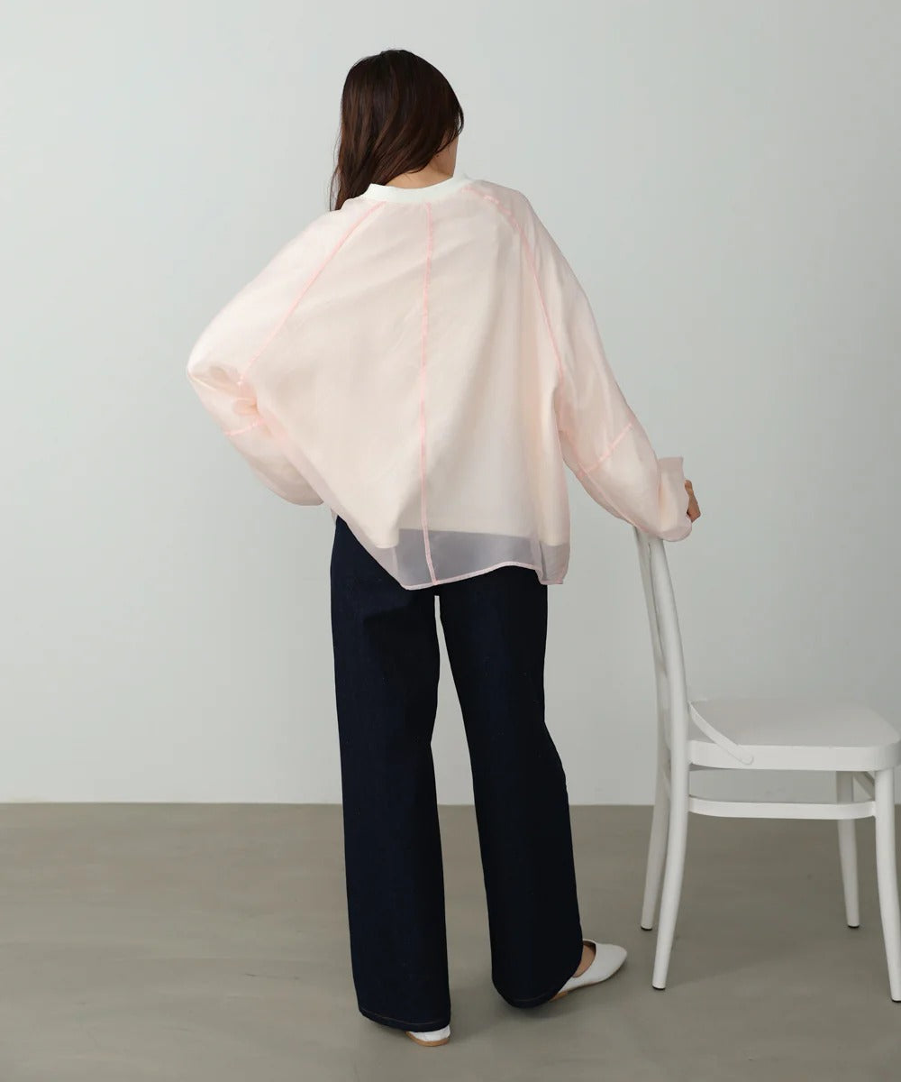 Bou Jeloud Sheer Layered Fleece Sweatshirt