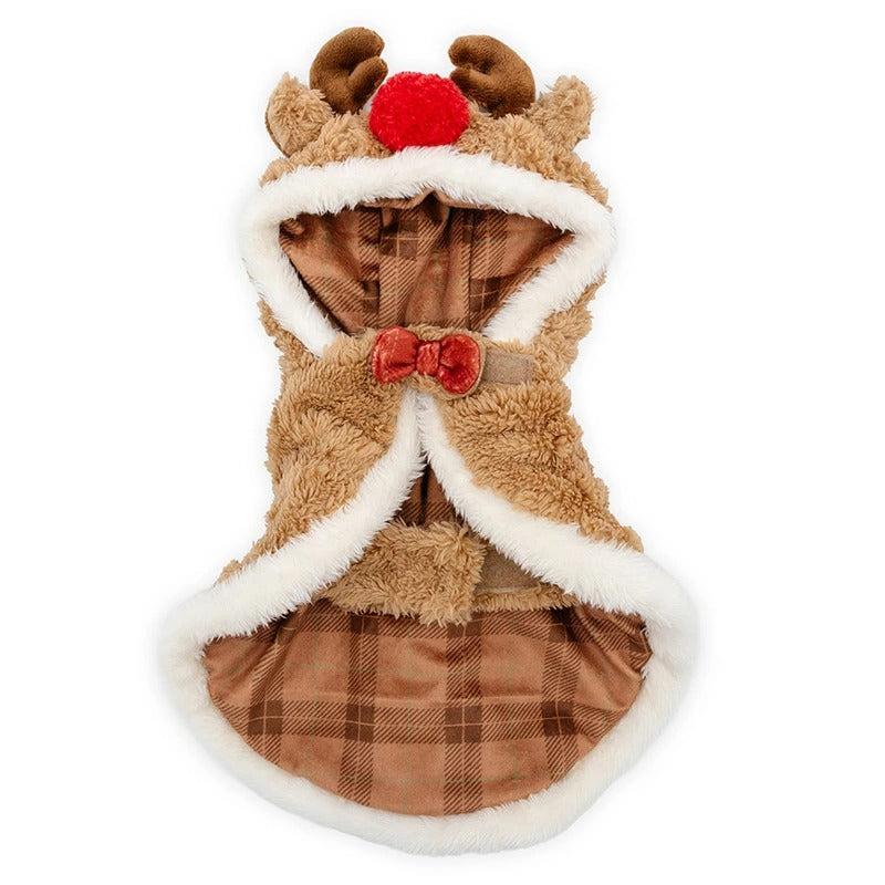 Dog Clothes Reindeer Poncho