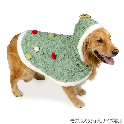 Dog Clothes Christmas Tree Poncho