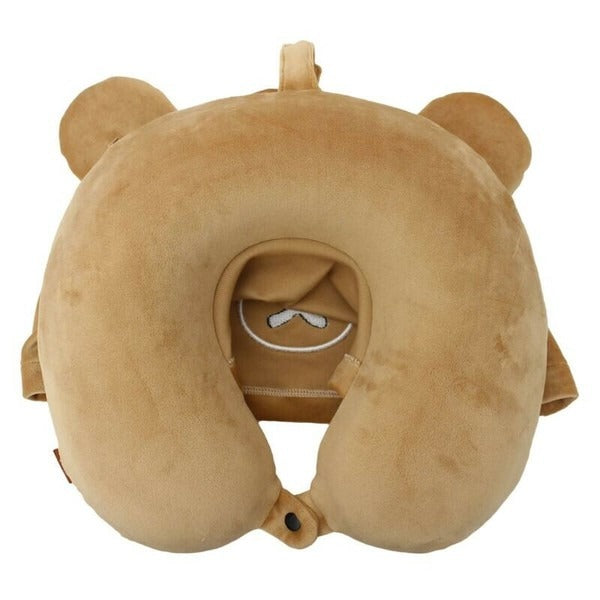Rilakkuma Neck Pillow with Hood