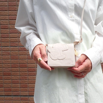 TOM and JERRY×Flapper Latte Color Mini Wallet