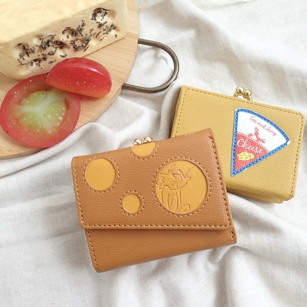 TOM and JERRY×Flapper Cheese Purse Mini Wallet with Holes