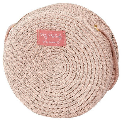 Sanrio Characters Straw Material Round Shoulder Bag