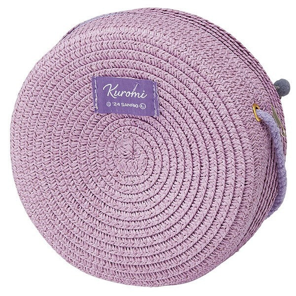 Sanrio Characters Straw Material Round Shoulder Bag