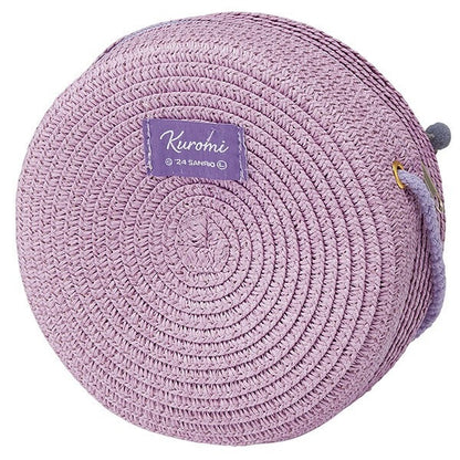 Sanrio Characters Straw Material Round Shoulder Bag