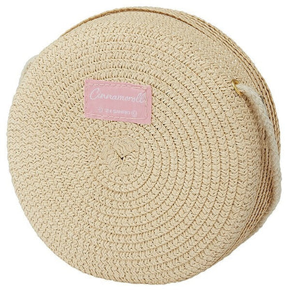 Sanrio Characters Straw Material Round Shoulder Bag