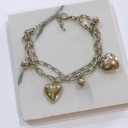 Double Heart Bracelet