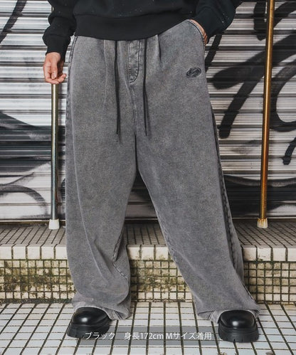 SIDEWAYSTANCE Chemical Fleece Tuck Pants