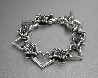 Flowers and Hearts Bracelet