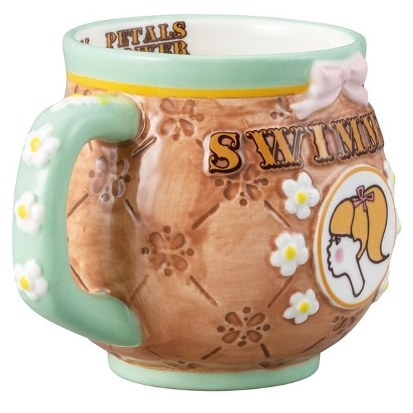 SWIMMER GIRL Relief Mug 2pcs