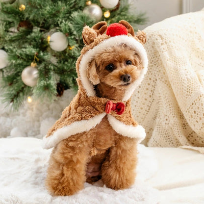 Dog Clothes Reindeer Poncho