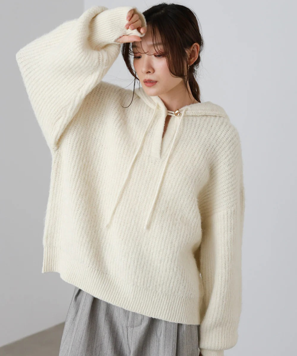 Bab Hoodie Knit Top