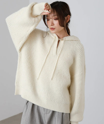 Bab Hoodie Knit Top