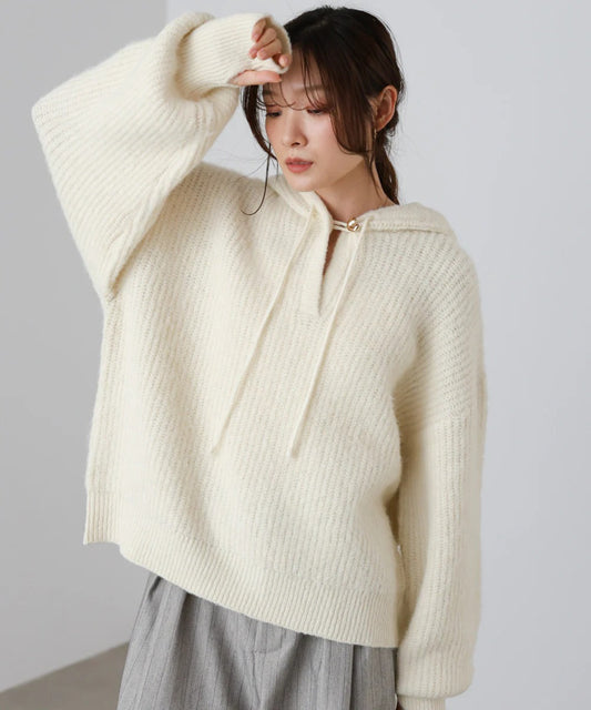 Bab Hoodie Knit Top