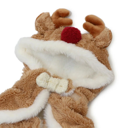 Dog Clothes Reindeer Poncho Costume