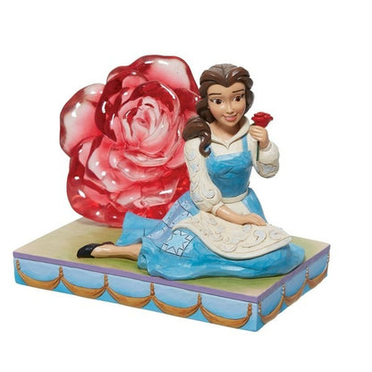 Disney Traditions Beauty and the Beast Belle Clear Rose